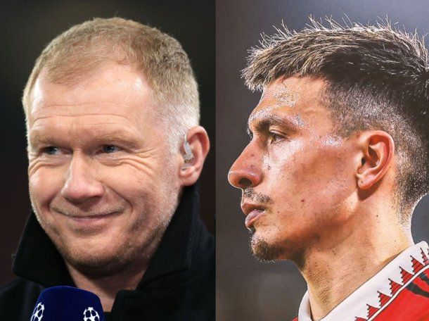 Paul Scholes destrozó a Lisandro Martínez y el defensor salió al cruce: Mufa