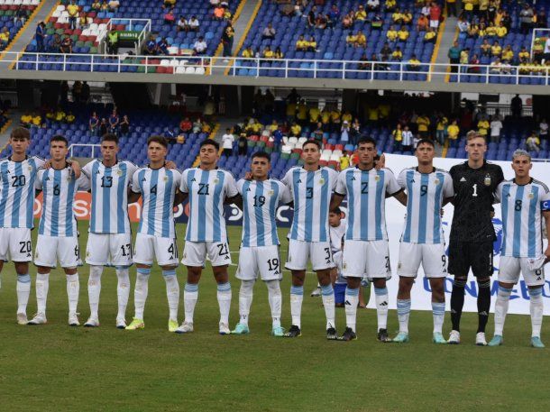 Argentina vs Colombia por el Sudamericano Sub-20: horario, formaciones y TV