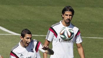 tras ser borrado, di maria volvio a entrenar con el real tras ser borrado, di maria volvio a entrenar con el real