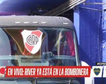 Así llegó River a la Bombonera para disputar el Superclásico