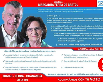 Murió la diputada Ferrá de Bartol al caer el helicóptero