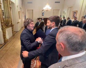 Así fue el saludo de Milei con gobernadores y su gabinete en Casa Rosada