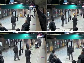 VIDEO: Dos vendedores, a piñas en el subte