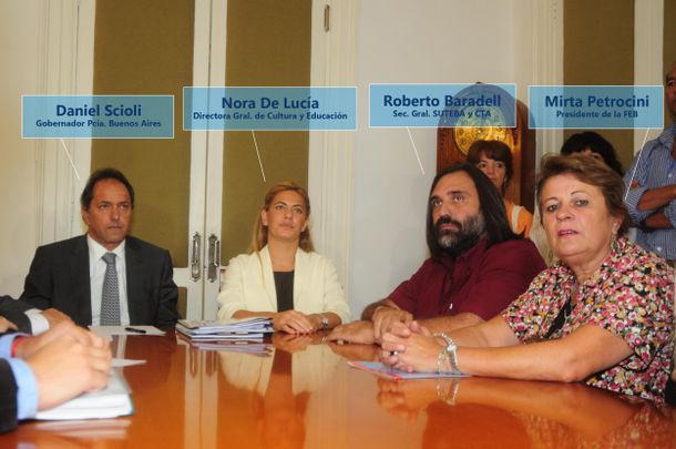 Scioli convocará a los docentes antes de febrero para negociar los salarios