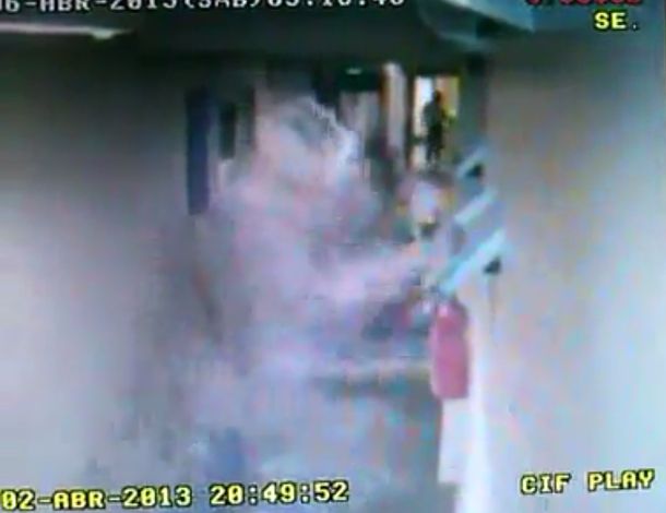 Así se inundó el Hospital Español de La Plata durante el temporal