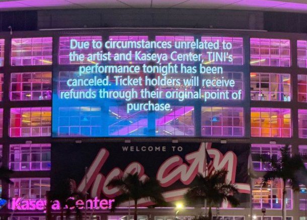 Sorpresa por la cancelación a último momento del show de Tini Stoessel en Miami: el comunicado oficial