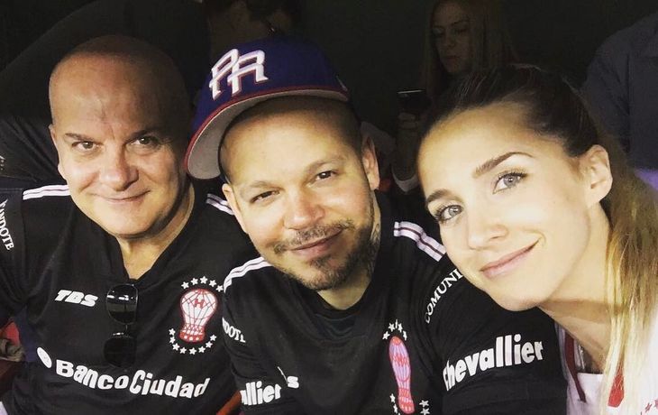 Residente con Soledad Fandiño y su suegro