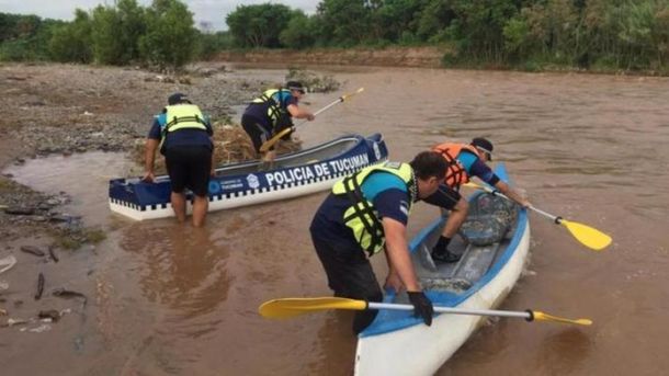 Tucumán: hallaron el cuerpo de Brian Galván en el río Salí. Gentileza Los primeros