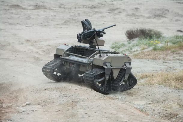 Prototipo de robot militar del ejército de los Estados Unidos