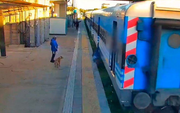 Moreno: quiso subir al tren en movimiento y cayó a las vías