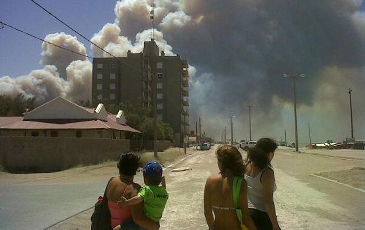 Claromecó fue azotada por el fuego.