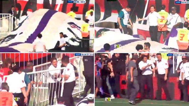 La increíble secuencia previa al comienzo del partido