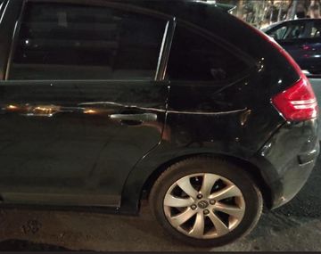 Así le rayaron el auto a un camarógrafo de C5N en las protestas por Lázaro Báez