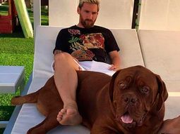 ¿le puso higuain? la foto de messi con su perro gigante ¿le puso higuain? la foto de messi con su perro gigante