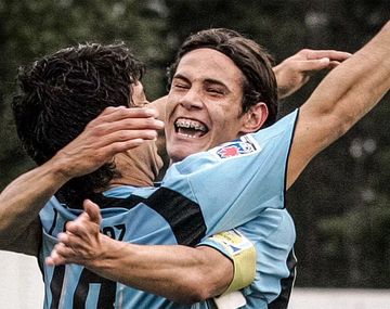 Luis Suárez y Edinson Cavani en la Selección de Uruguay.