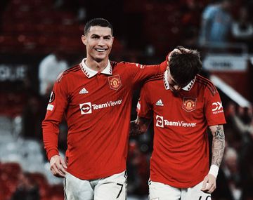 El primer gol de Garnacho en el United