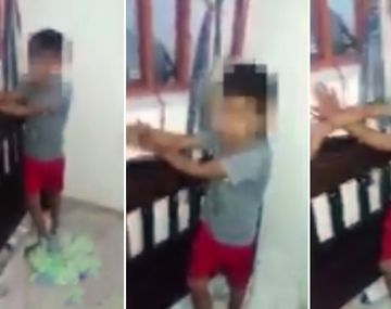 El nene estuvo cuatro horas atado en una ventana