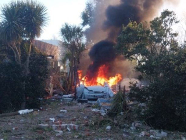 Una explosión destruyó por completo una casa en Chascomús