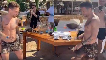video: papu gomez improviso un show con desfile y baile en plenas vacaciones video: papu gomez improviso un show con desfile y baile en plenas vacaciones