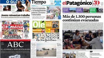 mira las tapas de los diarios
