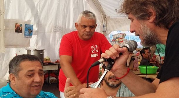 Boudou, en el acampe por Milagro Sala: Montones se van a c... de hambre