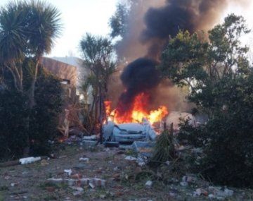 Una explosión destruyó por completo una casa en Chascomús