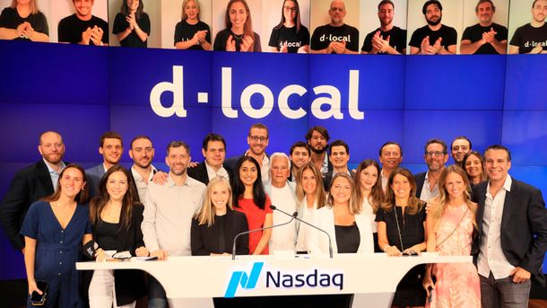 dLocal el día que salió a la Bolsa de Nueva York.