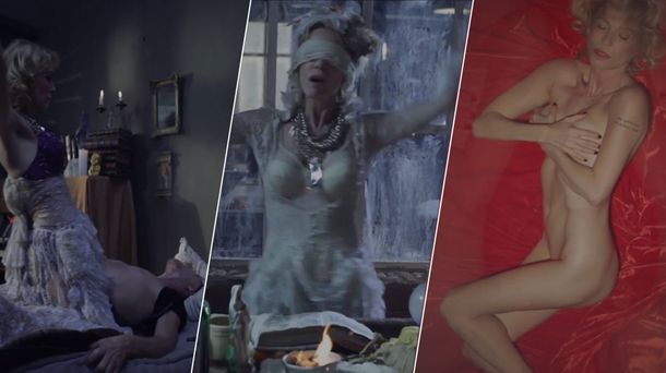 El nuevo videoclip de Gloria Carrá: rito satánico, desnudos y sexo