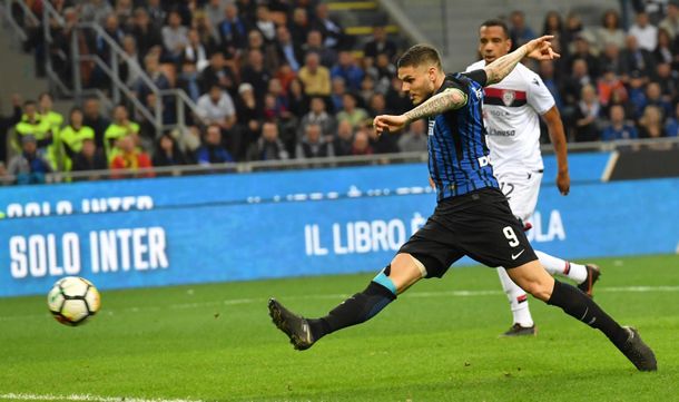 Icardi llegó a los 25 goles en la Serie A, la mejor marca de su carrera