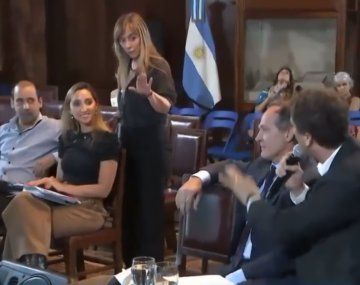 La violenta interrupción de un radical con peluca a Hagman: Cerrá el o...