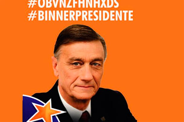 El error de Binner en Twitter se transformó en afiches