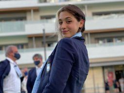 Lluvia de elogios a Delfi Pignatiello por su look en el inicio de Tokio 2020
