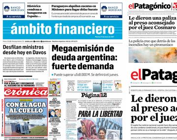 Tapas de diarios del martes 17 de enero de 2017