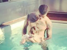 el video de mauro icardi haciendo nadar a su hija que genero polemica el video de mauro icardi haciendo nadar a su hija que genero polemica