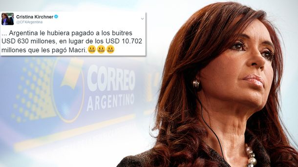 Cristina criticó al Gobierno en Twitter
