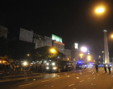 Dirigentes de Boca repudian los destrozos en el Obelisco