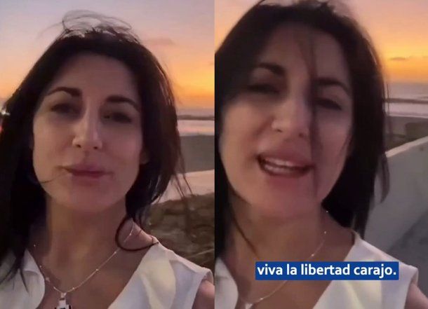 El polémico video de Juliana Santillán en el amanecer del 1 de enero