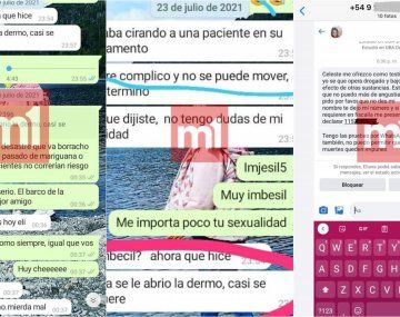 Los chats reveladores del médico que habría operado drogado entraron en la causa