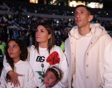 Ángel Di María y su familia.