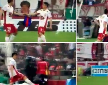 La provocación de un jugador de Huracán en el clásico ante San Lorenzo