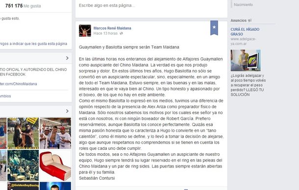 El Chino Maidana se quedó sin alfajor para enfrentar a Mayweather
