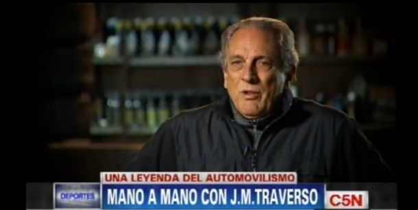 Fiel a su estilo Juan María Traverso revivió su particular carrera en el automovilismo