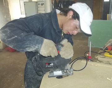 &nbsp;Rafael Nahuel trabajando