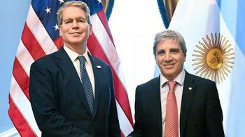 Scott Bessent y Luis Caputo. Scott Bessent y Luis Caputo.