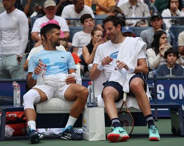 Juan Martín Del Potro entrenó con Novak Djokovic antes de su vuelta al US Open