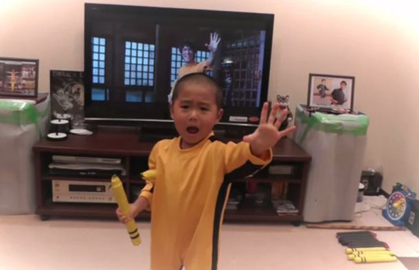 Conocé al nene de 5 años que imita a Bruce Lee y es furor en internet