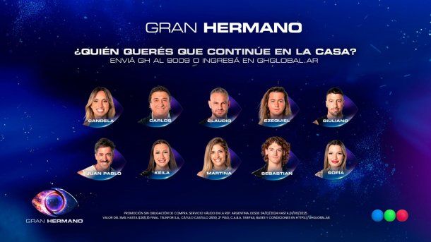 Cómo votar gratis al nominado que querés que se quede este domingo en Gran Hermano 2025