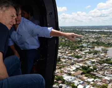 Macri sobrevolará el centro santafesino afectado por las inundaciones