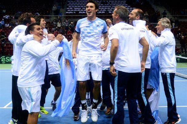 Los festejos tras superar a Polonia