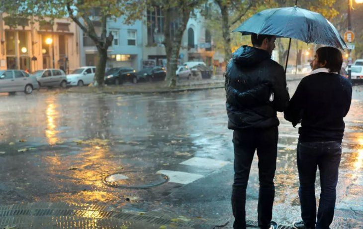 Frío y lluvias en Buenos Aires.